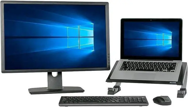 Alt view image 6 of 7 - Allsop Redmond Adjustable Laptop Stand, Vented Curved Sturdy Metal Ergonomic Riser