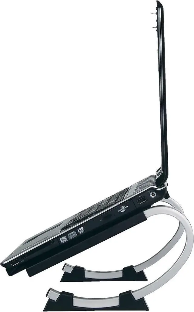Alt view image 5 of 7 - Allsop Redmond Adjustable Laptop Stand, Vented Curved Sturdy Metal Ergonomic Riser