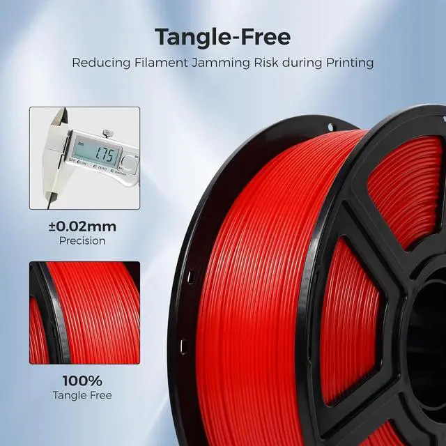 Alt view image 6 of 7 - FLASHFORGE ASA Filament 1.75mm Balck, 3D Printer Filament 1kg (2.2lbs) Spool, Dimensional Accuracy +/- 0.02mm, Durable, High UV-Resistant, Perfect for Printing Outdoor Functional Parts