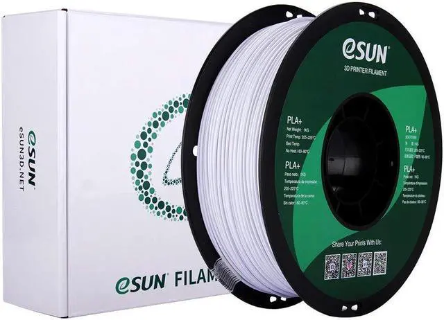 Alt view image 6 of 6 - eSUN PLA PRO (PLA+) 3D Printer Filament, Dimensional Accuracy +/- 0.03mm, 1kg, Plastic Spool, 1.75mm, Cool White