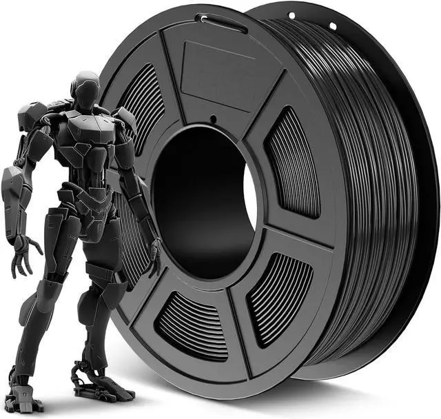 Main image of SUNLU ABS Filament 1.75mm 3D Printer Filament, Highly Resistant Durable, Heat Resistance, Excellent Toughness, Compatible with 99% FDM 3D Printers, 0.9kg Spool (1.98lbs), 350 Meters, Black
