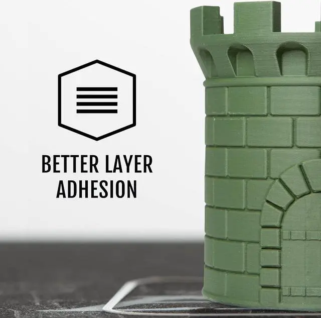 Alt view image 4 of 6 - HATCHBOX Matte PLA 3D Printer Filament, Dimensional Accuracy +/- 0.03 mm, 1 kg Spool, 1.75 mm, Olive Green