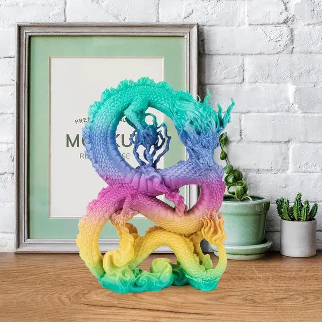 Alt view image 6 of 7 - IEMAI Rainbow PLA Filament 1.75mm 1kg, Fast Color Change Multicolor 3D Printer Filament Up to 600mm/s Printing, Toughness & Neatly Wound for DIY, Artistic & Home Décor