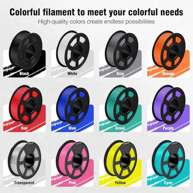 Alt view image 6 of 7 - SUNLU ASA Filament 1.75mm, UV/Rain/Heat Resistant Tough 3D Printer Filament, Great for Printing Outdoor Functional Mechanical Parts, 0.9kg Spool (1.98lbs), 340 Meters, Red