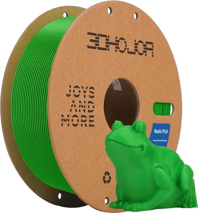 Main image of 3D Printing Filament High-Speed PLA Filament 1.75mm 300mm/s 1kg Cardboard Spool Dimensional Accuracy +/- 0.03 mm Fit Most 3D FDM Printer-Green