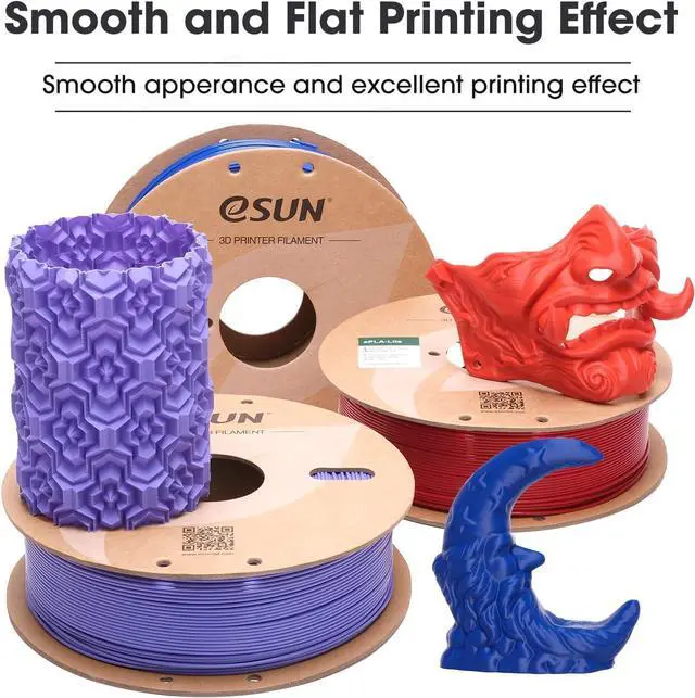 Alt view image 3 of 7 - eSUN PLA Filament 1.75mm, High Toughness 3D Printer Filament Upgraded PLA Filament, Dimensional Accuracy +/- 0.03mm, 1KG Cardboard Spool (2.2 LBS) 3D Printing Filament for 3D Printers, Fire Engine Red