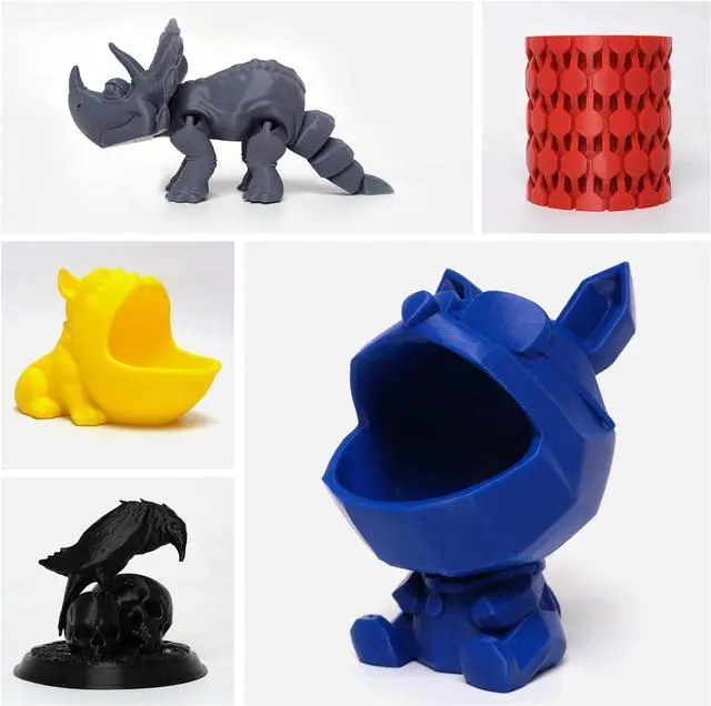 Alt view image 7 of 7 - eSUN PLA Filament 1.75mm, High Toughness 3D Printer Filament Upgraded PLA Filament, Dimensional Accuracy +/- 0.03mm, 1KG Cardboard Spool (2.2 LBS) 3D Printing Filament for 3D Printers, Fire Engine Red