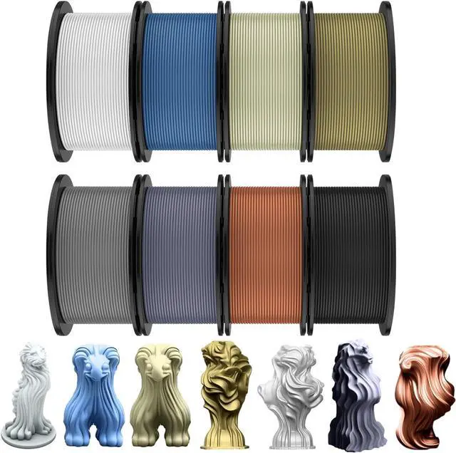 Main image of Pangda 3D Printer Filament Bundle 1.75mm Multicolor Matte or Silk PLA Filament 3D Printing Material for Halloween Thanksgiving Day Christmas Easter Holiday Crafting Decorations(Classic Color)