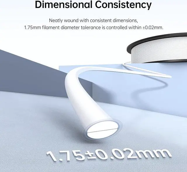 Alt view image 7 of 7 - ANYCUBIC ASA Filament 1.75mm, Weather & Heat Resistant, 3D Printer Filament Suitable for Printing Outdoor Functional Parts, Dimensional Accuracy +/- 0.02mm, 1KG Spool, Black