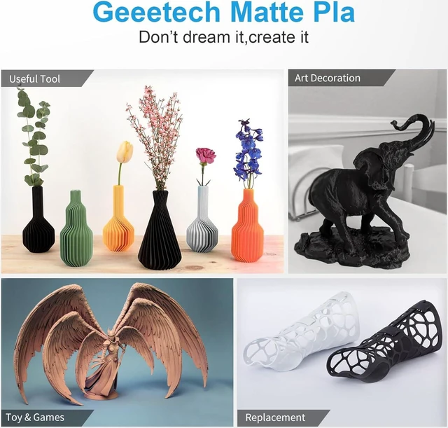 Alt view image 6 of 7 - Geeetech Matte PLA Filament 1.75mm Olive Green 1kg Spool for Bambu AMS
