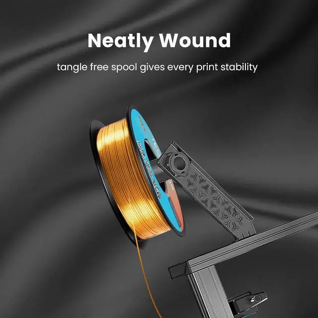 Alt view image 4 of 7 - Silk PLA Filament 1.75mm Royal Blue 1KG, Shiny High Gloss Finish, Perfectly Wound, Accuracy +/-0.02mm 3D Printer Filament Vacuum Packaging