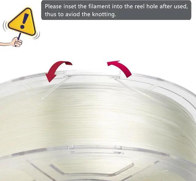 Alt view image 4 of 7 - iSANMATE High Speed Transparent 3D Printer Filament, Clear PLA 1.75mm, Fast Printing Speed, Dimensional Accuracy 0.02mm, 1kg Spool (2.2lbs)