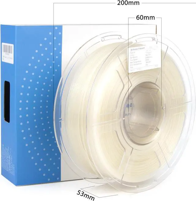 Alt view image 6 of 7 - iSANMATE High Speed Transparent 3D Printer Filament, Clear PLA 1.75mm, Fast Printing Speed, Dimensional Accuracy 0.02mm, 1kg Spool (2.2lbs)