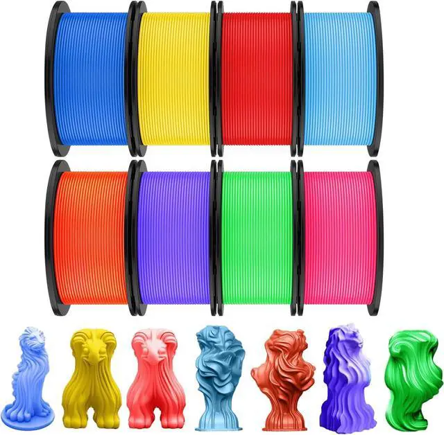 Main image of Pangda 3D Printer Filament Bundle 1.75mm Multicolor Matte or Silk PLA Filament 3D Printing Material for Halloween Thanksgiving Day Christmas Easter Holiday Crafting Decorations(Dazzling Color)