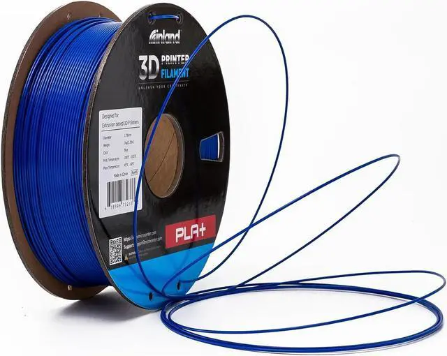 Alt view image 7 of 7 - INLAND Micro Center PLA+ 3D Printing Filament 1.75mm - PLA Pro Dimensional Accuracy +/- 0.03 mm - 1kg Cardboard Spool (2.2 lbs) (1 Pack Blue, 1.75mm)