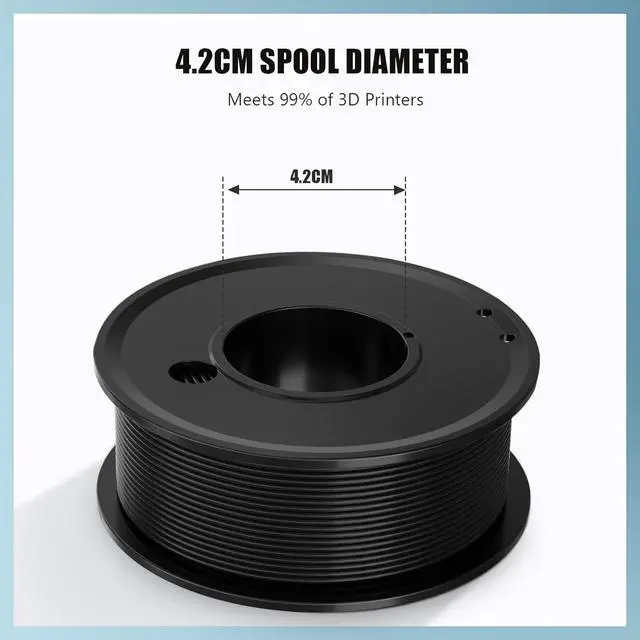 Alt view image 4 of 6 - 3D Printer Filament PLA 1.75mm 3-D Printing Materials 5 Colors Bundle Print Filimate 1.75 mm White Black Red Blue Yellow Filiment1.75 Accuracy ±0.02mm Fillament Spool Vacuum Pack 250G X 5 Roll