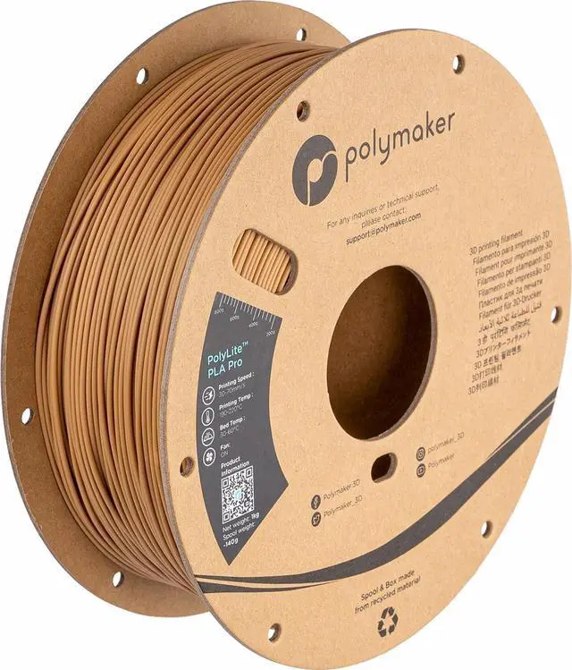 Main image of Polymaker PLA PRO Filament 1.75mm Army Beige, Powerful PLA 3D Printer Filament 1kg - PolyLite 1.75 PLA Filament PRO Tough & High Rigidity 3D Printing Filament Army Beige