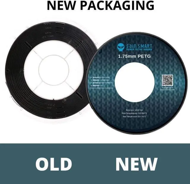 Alt view image 2 of 7 - SainSmart PRO-3 Tangle-Free Premium PETG Filament 1.75mm Skin Tone Filament for 3D Printing,Dark Brown,Model Figures and Prosthetics Printing, Dimensional Accuracy +/- 0.02mm, 1 KG/2.2 LBS