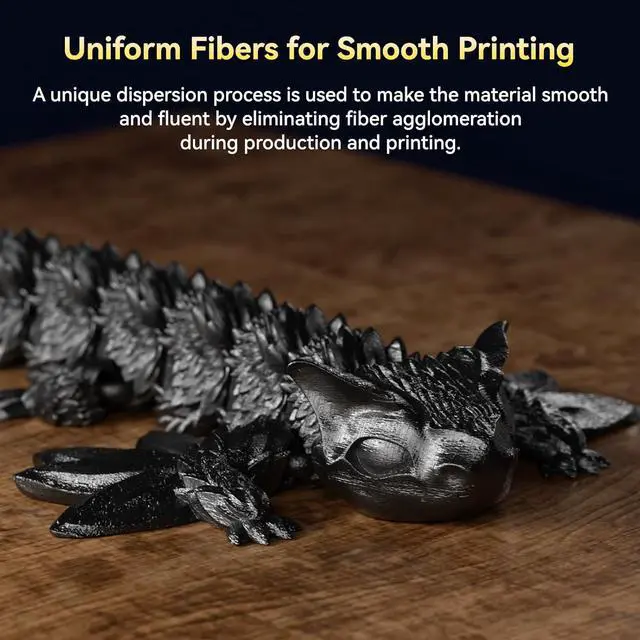 Alt view image 5 of 7 - ABS PRO (ABS+) 3D Printer Filament, Upgraded Strength Heat Resistant Filament, Cardboard Spool, Dimensional Accuracy +/-0.03mm, 1.75mm, 1 kg (2.2 lbs), Black