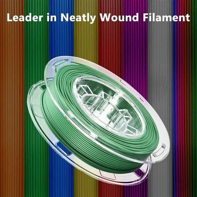 Alt view image 5 of 7 - AOSEED 3D Printer Filament Bundle, 1.75mm (±0.03mm) PLA Filament Set for Most 3D Printers, 8-Pack 200g (0.44lbs) Per Spool, Purple, Green, Blue, Yellow, White, Iridescent, Red, Orange