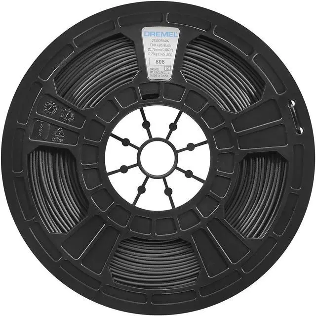 Alt view image 2 of 4 - Dremel DigiLab ECO-BLA-01 3D Printer Filament, 1.75 mm Diameter, 0.75 kg Spool Weight, Color Black, RFID Enabled, New Formula and 50 Percent More per Spool