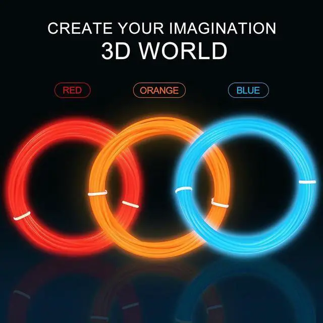 Alt view image 3 of 5 - 31 Colors 3D Pen Filament Refills Works with SCRIB3D PIKA3D MYNT3D 3D Pen, 16 Feet Per Color 1.75mm PLA 3D Printing Filament Refills, NOT FIT 3Doodler Start Pen