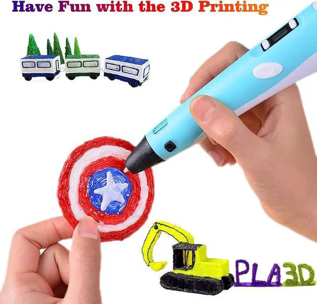 Alt view image 6 of 6 - 24 Assorted Colors 3D Pen Filament Refills PLA 1.75mm, Each Color 5 Meters (16 Feet), dikale 3D Printing Pen Filament Packs for Kids, Total 120 Meters-Bonus 250 Stencils eBooks