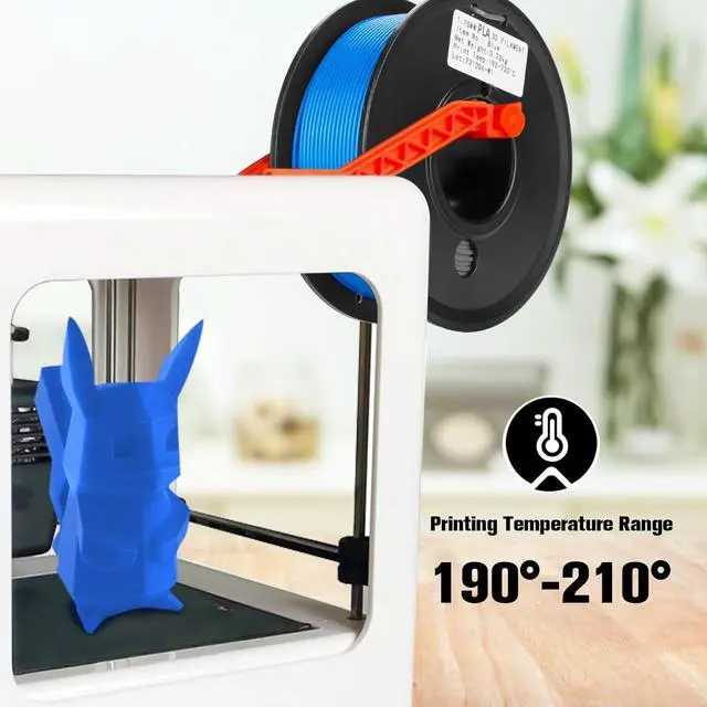 Alt view image 4 of 6 - PLA 3D Printer Filament 1.75mm Neatly Wound 3D Printing Bundle, 3D Printing PLA Filament with Dimensional Accuracy +/- 0.02mm for High Speed 3D Printers, Blue Black White Red Purple