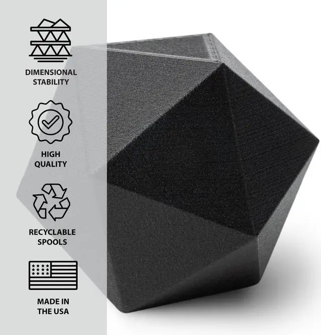 Alt view image 5 of 7 - Protopasta 3D Printer Filament, PLA Filament 1.75mm, Composite Carbon Fiber PLA, 500g Spool
