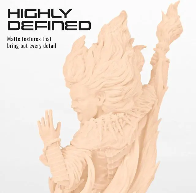 Alt view image 5 of 7 - HATCHBOX 8K 3D Printer Resin Pro, High Precision Low Odor UV Curing 405nm Photopolymer 3D Printing Resin Liquid for LCD DLP Printing, 1000g Skin