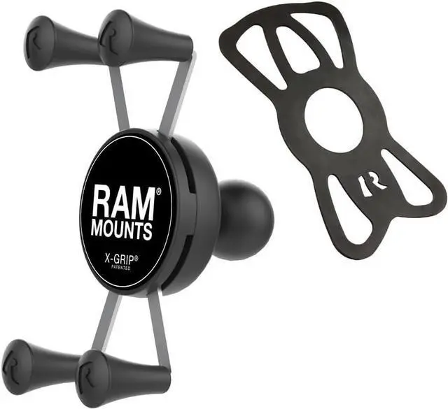 Alt view image 2 of 4 - Ram Mount Cradle Holder for Universal X-Grip Cellphone/iPhone with 1-Inch Ball - Non-Retail Packaging - Black
