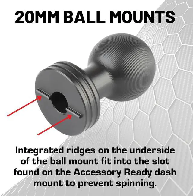 Alt view image 3 of 7 - Bulletpoint Metal Bronco Phone Holder Mount + Action Camera Mount Compatible with 2021+ Ford Bronco Holds 3 Devices Replaces Accessory Ready Panel