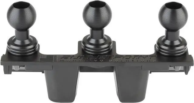 Alt view image 4 of 7 - Bulletpoint Metal Bronco Phone Holder Mount + Action Camera Mount Compatible with 2021+ Ford Bronco Holds 3 Devices Replaces Accessory Ready Panel