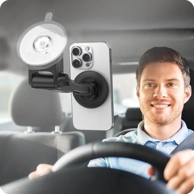 Alt view image 5 of 7 - APPS2Car Magnetic Phone Mount for Magsafe