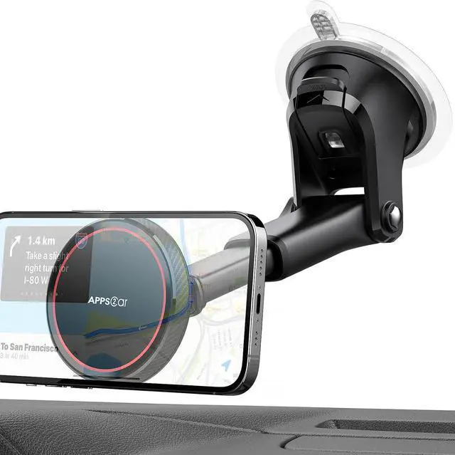 Alt view image 7 of 7 - APPS2Car Magnetic Phone Mount for Magsafe