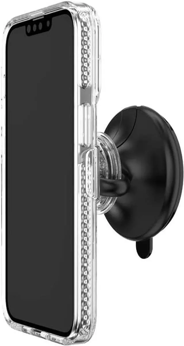 Alt view image 2 of 6 - PopSockets Multi-Surface Suction Phone Mount, Universal Phone Stand, Phone Holder Stand - Black