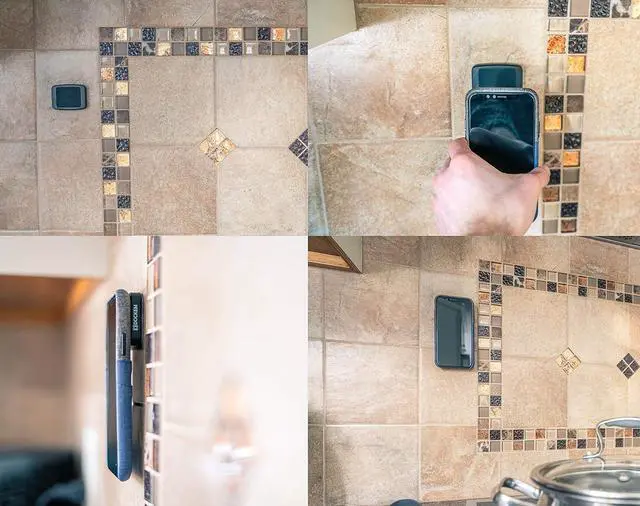 Alt view image 2 of 7 - Dockem Minikin Magno Mount 3.0 Series: Minimalist Magnetic Wall and Car Mount with Adhesive Base, Magnet Head: Slim Form Phone Holder