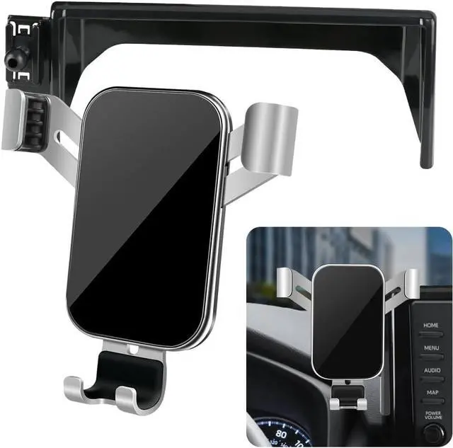 Main image of LUNQIN Car Phone Holder for 2019-2025 Toyota RAV4 LE XLE & 2019-2025 RAV4 Hybrid LE XLE SE Woodland XLE-Premium & 2021-25 RAV 4 Prime SE Auto Accessories Best Cell Phones Mount Cellphone Mobile Stand