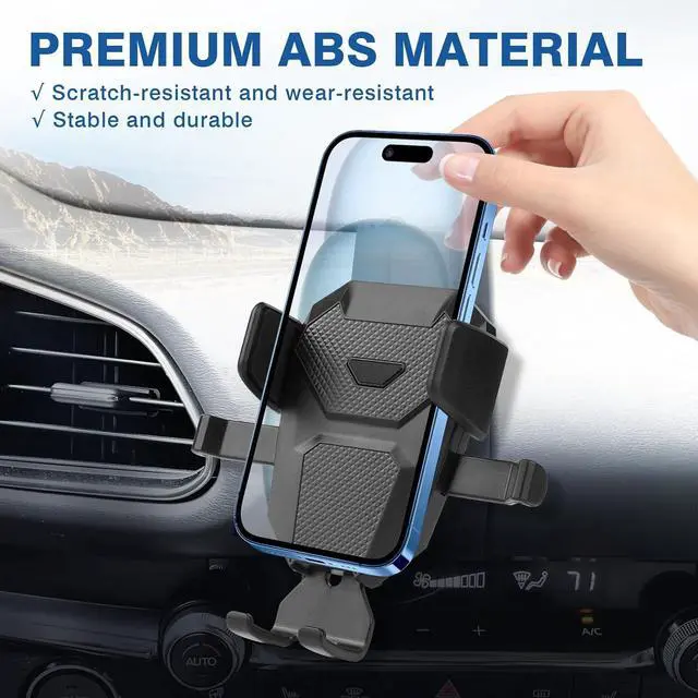 Alt view image 4 of 7 - FIILINES Phone Holder for Mazda CX30 2020-2025, 360 Degree Rotation Cell Phone Mount for CX30 Accessories, Air Vent Phone Mount Compatible with 4-7 Inch Phones