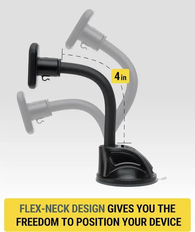 Alt view image 6 of 7 - Scosche MXWDL-XCES0 MagicMount Magnetic Car Phone Holder, Dashboard/Windshield Cell Phone Mount w/ 360° Adjustable Magnet Head, Upgraded Strong Magnets, Compatible w/iPhone, Galaxy, and All Devices