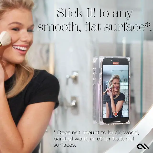 Alt view image 5 of 7 - Case-Mate Stick it! Magnetic Suction Cup Phone Mount | Snap-On iPhone Suction Mount | Detachable Suction Phone Grip | Hands-Free MagSafe Suction Mount for iPhone Pro Max 16/15/14/13 Series | Stardust