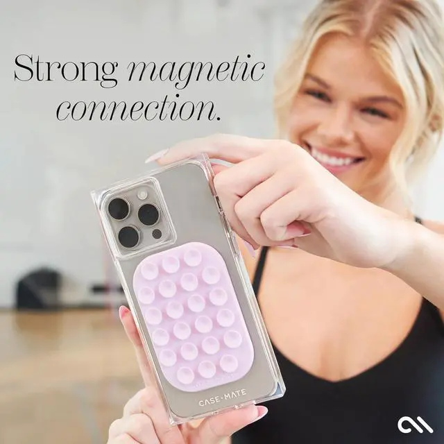 Alt view image 6 of 7 - Case-Mate Stick it! Magnetic Suction Cup Phone Mount | Snap-On iPhone Suction Mount | Detachable Suction Phone Grip | Hands-Free MagSafe Suction Mount for iPhone Pro Max 16/15/14/13 Series | Stardust