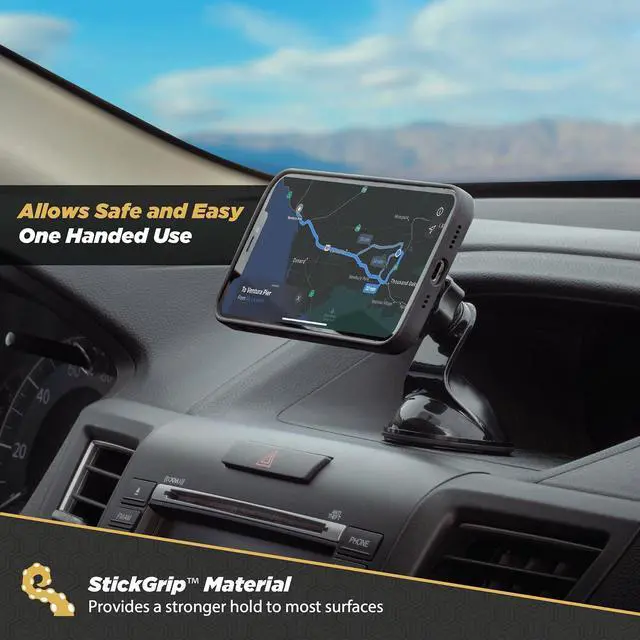 Alt view image 3 of 7 - Scosche MAGWSM2 MagicMount Suction Mount for Mobile Mevices