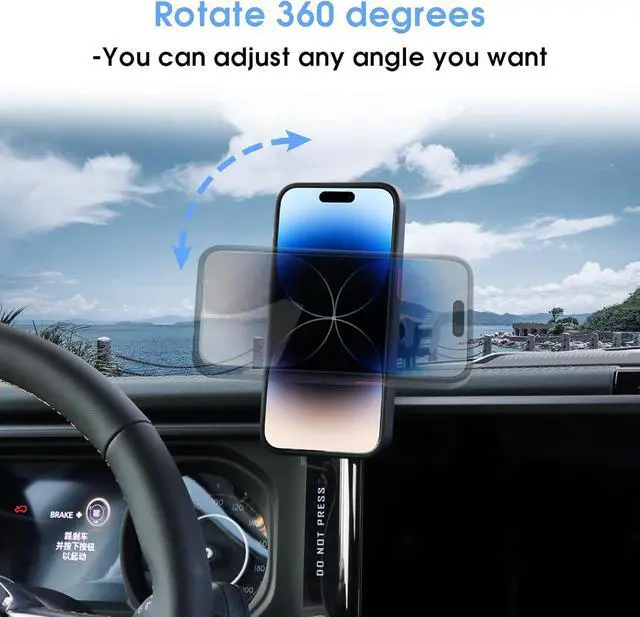 Alt view image 2 of 7 - sukemichi 2024 2025 JL Magnetic Phone Mount for Jeep Wrangler - Dash Cell Phone Mount Dashboard Phone Holder for 2024+ Jeep Wrangler JL Accessories,1 Pack,Black,(NOT for 1945-2023 Wrangler)