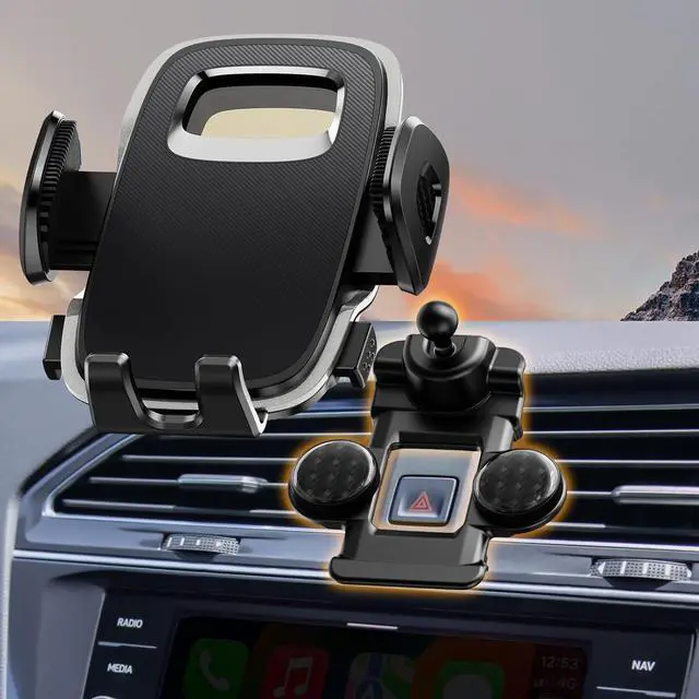 Main image of ELOHEI for Volkswagen Tiguan Phone Mount with Custom Base, Car Phone Holder for 2018 2019 2020 2021 2022 2023 2024 VW Tiguan Car Accessories(for 18-24 VW Tiguan)
