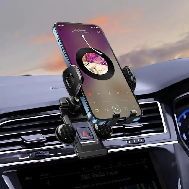 Alt view image 3 of 7 - ELOHEI for Volkswagen Tiguan Phone Mount with Custom Base, Car Phone Holder for 2018 2019 2020 2021 2022 2023 2024 VW Tiguan Car Accessories(for 18-24 VW Tiguan)