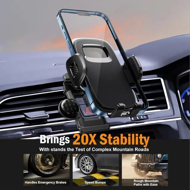 Alt view image 4 of 7 - ELOHEI for Volkswagen Tiguan Phone Mount with Custom Base, Car Phone Holder for 2018 2019 2020 2021 2022 2023 2024 VW Tiguan Car Accessories(for 18-24 VW Tiguan)