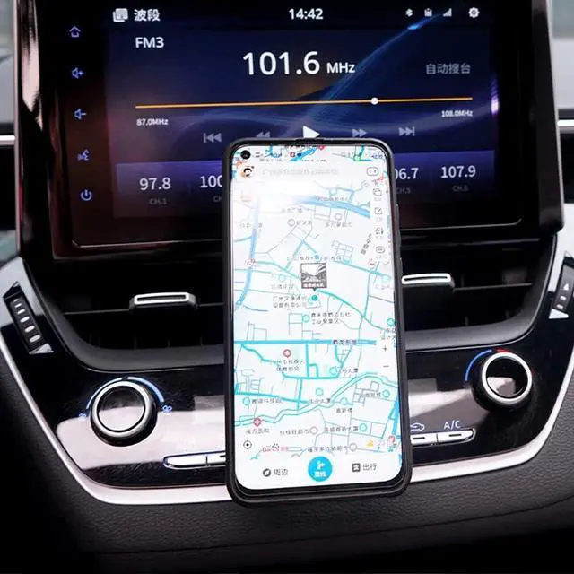 Alt view image 3 of 5 - BEERTE Car Phone Holder fit for Toyota Corolla 2020-2025,Corolla Cross 2022-2025,Strong Magnetic Auto Dashboard Cell Phone Mount Rotatable Adjustable Car Navigation Cell Phone Automobile Cradles