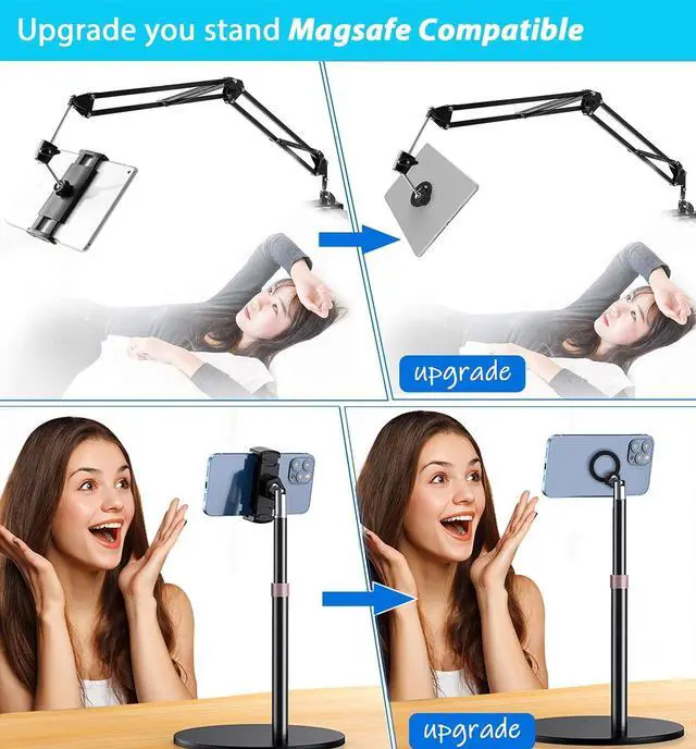 Alt view image 5 of 5 - Phone Magnetic Ball Mount Adapter Compatible with MagSafe, 360 Degree Rotate Mout Fit All 17mm/0.67inch Ball Joint Car Phone Holder, Compatible with All Phones