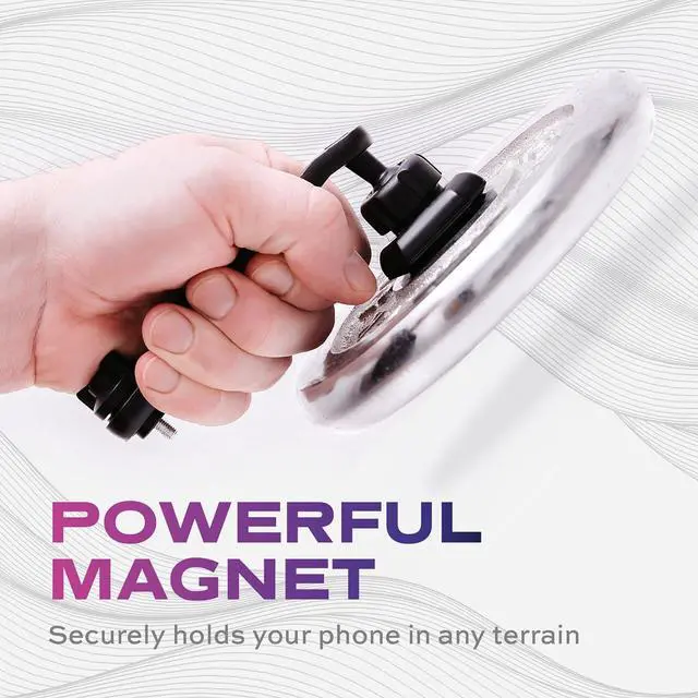 Alt view image 4 of 7 - Statik Magnetic Car Rear View Mirror Phone Holder | Eye Level Driving | 360 Rotation Retractable Adjustable | Sturdy Rearview Mirror Phone Mount Magnet